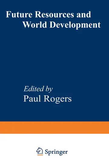 Cover of Future Resources and World Development