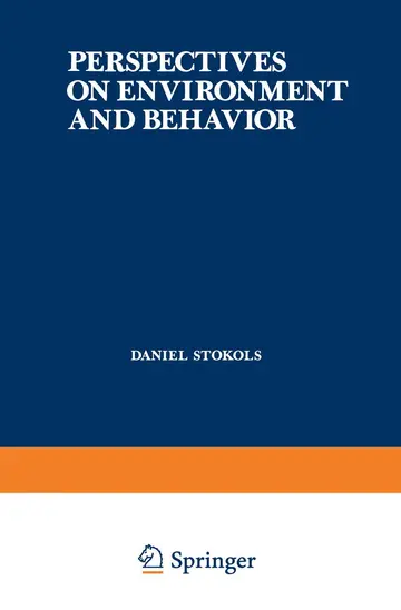 Cover of Perspectives on Environment and Behavior