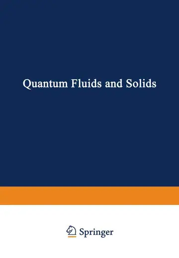 Cover of Quantum Fluids and Solids
