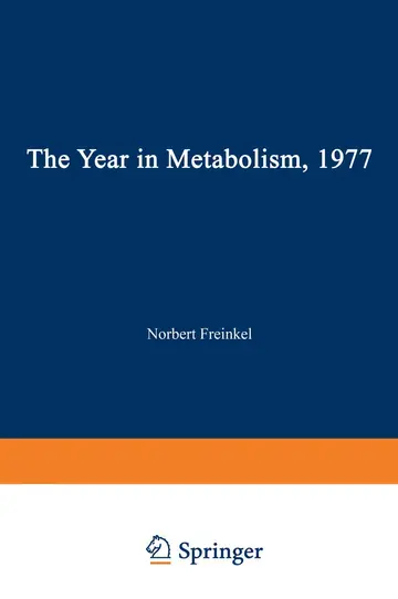 Cover of The Year in Metabolism 1977