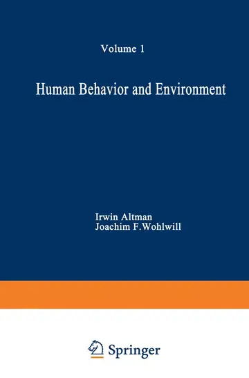 Cover of Human Behavior and Environment