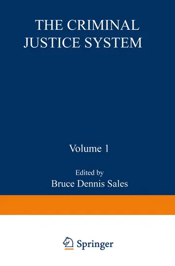 Cover of The Criminal Justice System