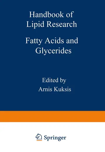 Cover of Fatty Acids and Glycerides