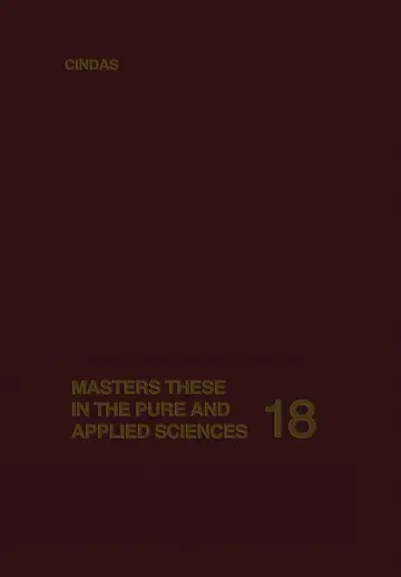 Cover of Masters Theses in the Pure and Applied Sciences