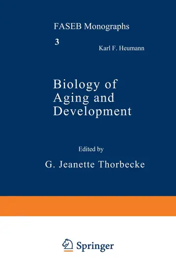 Cover of Biology of Aging and Development