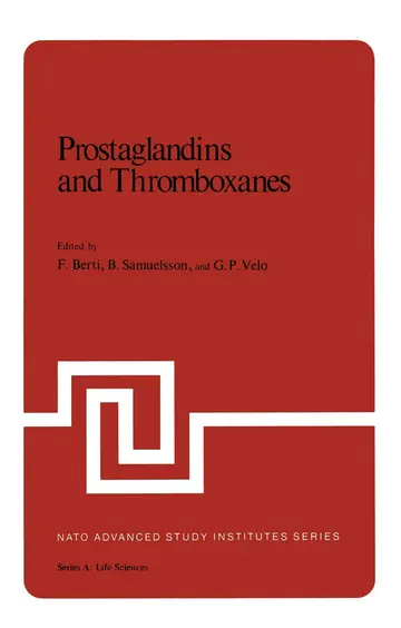 Cover of Prostaglandins and Thromboxanes