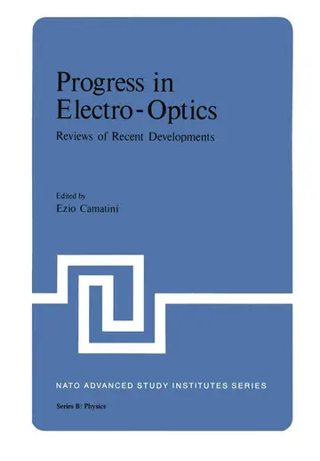 Cover of Progress in Electro-Optics