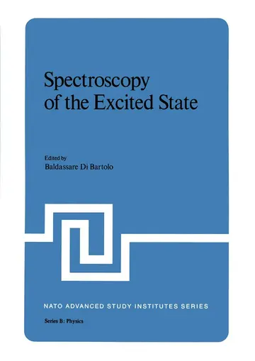 Cover of Spectroscopy of the Excited State