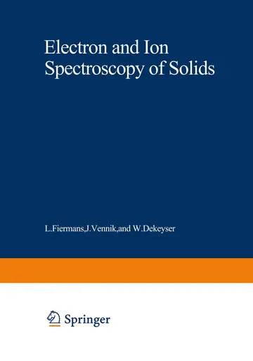 Cover of Electron and Ion Spectroscopy of Solids