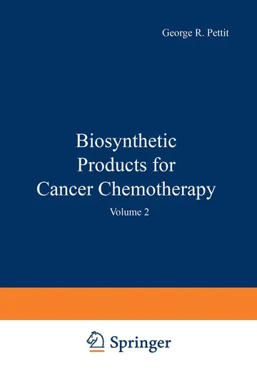 Cover of Biosynthetic Products for Cancer Chemotherapy