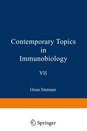 Cover of Contemporary Topics in Immunobiology, Vol. 7