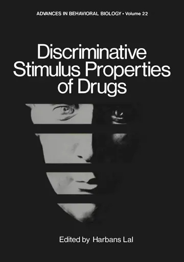 Cover of Discriminative Stimulus Properties of Drugs
