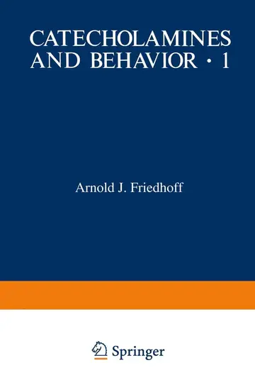 Cover of Catecholamines and Behavior · 1