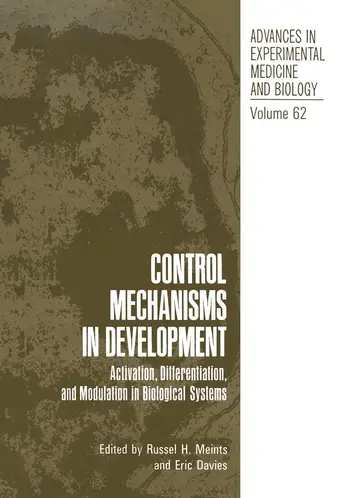 Cover of Control Mechanisms in Development