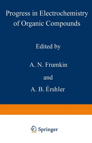Cover of Progress in Electrochemistry of Organic Compounds 1