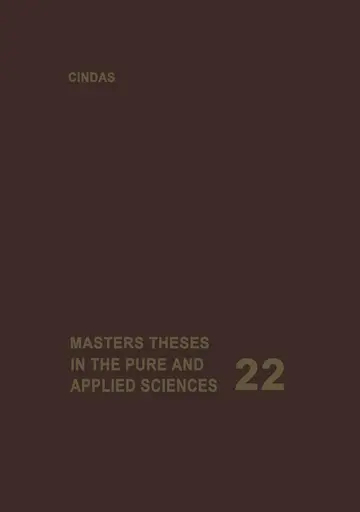 Cover of Masters Theses in the Pure and Applied Sciences