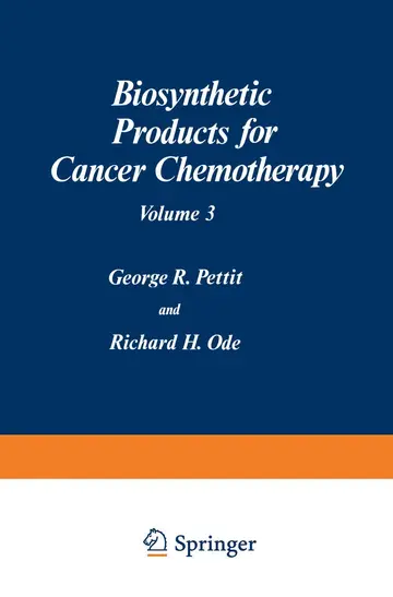 Cover of Biosynthetic Products for Cancer Chemotherapy