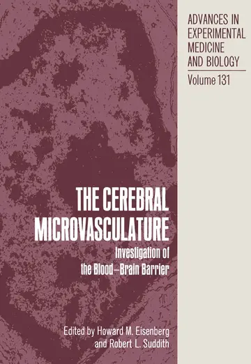 Cover of The Cerebral Microvasculature
