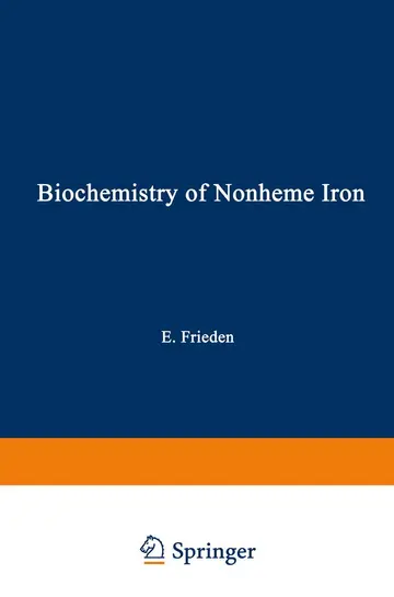 Cover of Biochemistry of Nonheme Iron