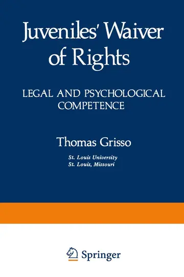 Cover of Juveniles’ Waiver of Rights