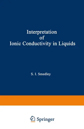 Cover of The Interpretation of Ionic Conductivity in Liquids