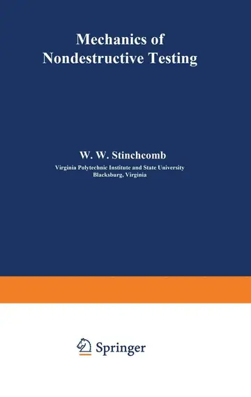Cover of Mechanics of Nondestructive Testing