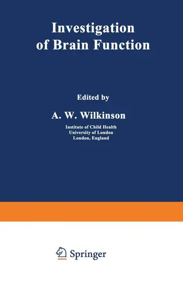 Cover of Investigation of Brain Function