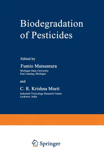 Cover of Biodegradation of Pesticides