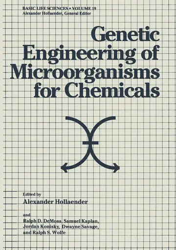 Cover of Genetic Engineering of Microorganisms for Chemicals