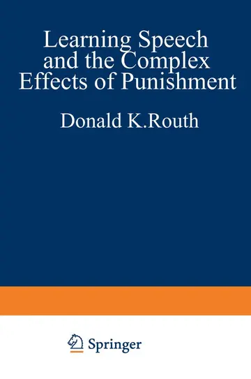 Cover of Learning, Speech, and the Complex Effects of Punishment