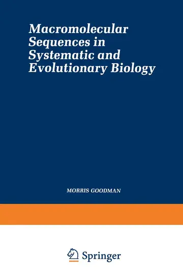 Cover of Macromolecular Sequences in Systematic and Evolutionary Biology