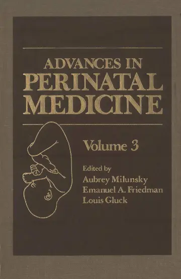 Cover of Advances in Perinatal Medicine