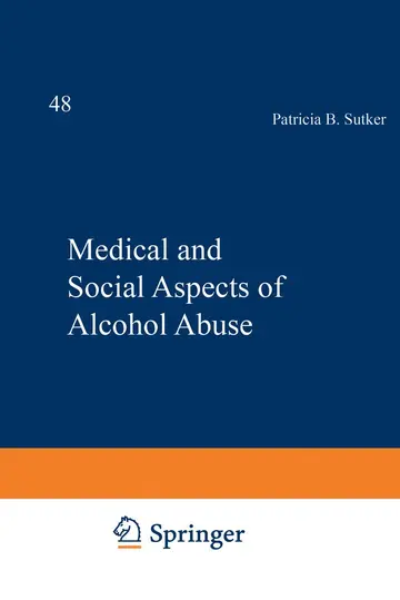 Cover of Medical and Social Aspects of Alcohol Abuse