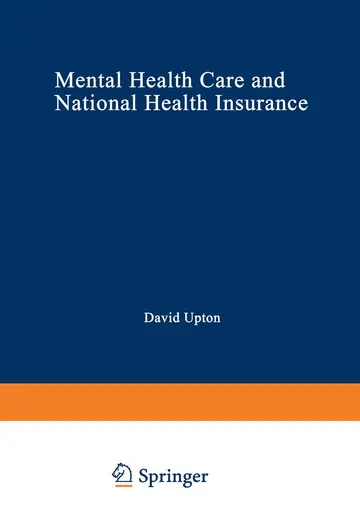 Cover of Mental Health Care and National Health Insurance