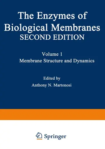 Cover of The Enzymes of Biological Membranes