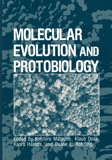 Cover of Molecular Evolution and Protobiology