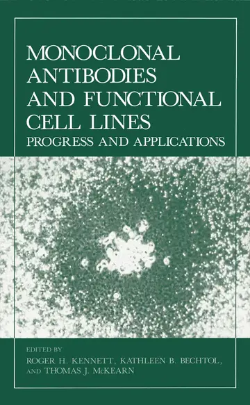Cover of Monoclonal Antibodies and Functional Cell Lines