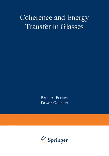 Cover of Coherence and Energy Transfer in Glasses