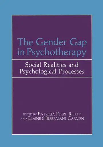 Cover of The Gender Gap in Psychotherapy