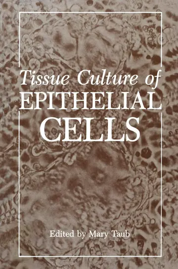 Cover of Tissue Culture of Epithelial Cells