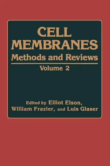 Cover of Cell Membranes