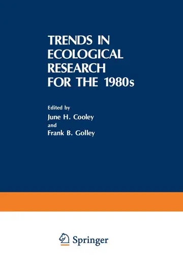 Cover of Trends in Ecological Research for the 1980s