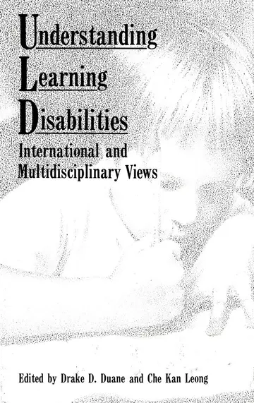 Cover of Understanding Learning Disabilities