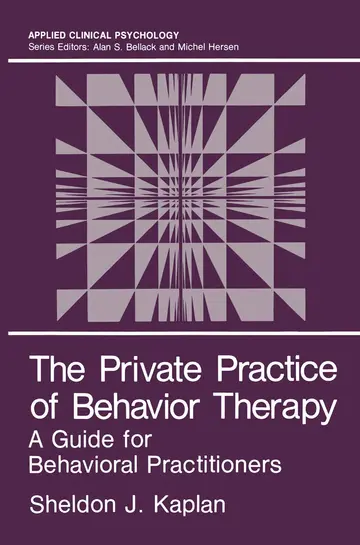 Cover of The Private Practice of Behavior Therapy