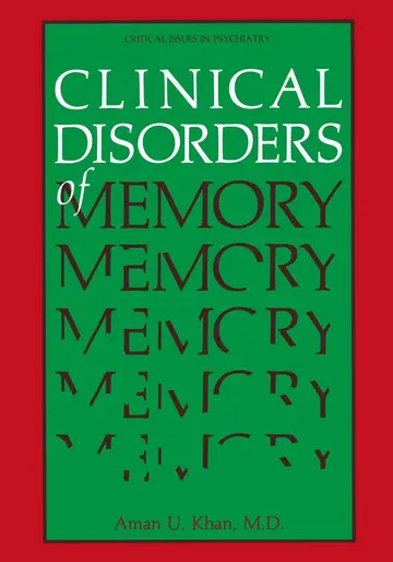 Cover of Clinical Disorders of Memory