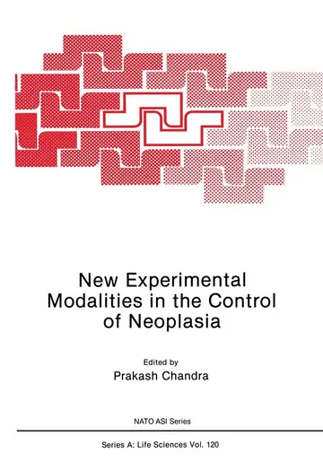 Cover of New Experimental Modalities in the Control of Neoplasia