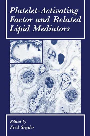 Cover of Platelet-Activating Factor and Related Lipid Mediators