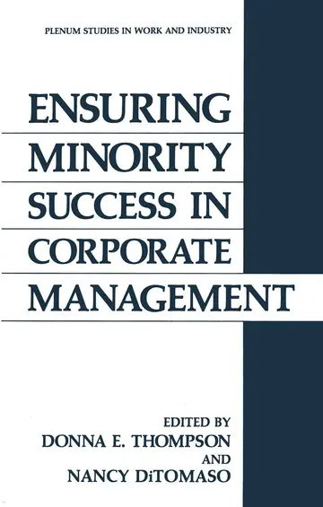 Cover of Ensuring Minority Success in Corporate Management