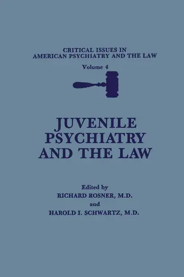 Cover of Juvenile Psychiatry and the Law