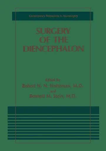 Cover of Surgery of the Diencephalon
